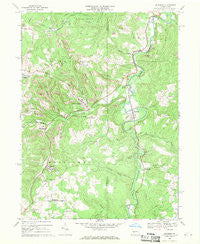 Burnside Pennsylvania Historical topographic map, 1:24000 scale, 7.5 X 7.5 Minute, Year 1968