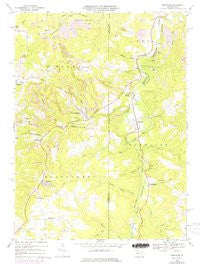 Burnside Pennsylvania Historical topographic map, 1:24000 scale, 7.5 X 7.5 Minute, Year 1968