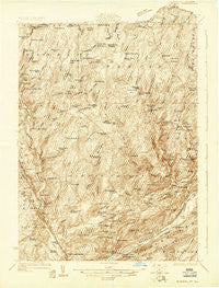 Bushkill Pennsylvania Historical topographic map, 1:48000 scale, 15 X 15 Minute, Year 1924