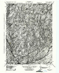 Bushkill Pennsylvania Historical topographic map, 1:62500 scale, 15 X 15 Minute, Year 1943