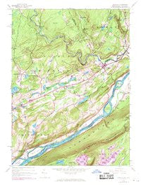 Bushkill Pennsylvania Historical topographic map, 1:24000 scale, 7.5 X 7.5 Minute, Year 1944