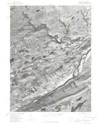 Bushkill Pennsylvania Historical topographic map, 1:24000 scale, 7.5 X 7.5 Minute, Year 1976