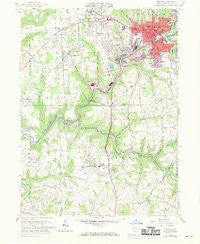 Butler Pennsylvania Historical topographic map, 1:24000 scale, 7.5 X 7.5 Minute, Year 1958