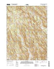 Cambridge Springs NE Pennsylvania Current topographic map, 1:24000 scale, 7.5 X 7.5 Minute, Year 2016