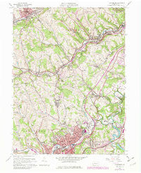 Canonsburg Pennsylvania Historical topographic map, 1:24000 scale, 7.5 X 7.5 Minute, Year 1960
