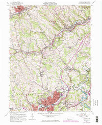 Canonsburg Pennsylvania Historical topographic map, 1:24000 scale, 7.5 X 7.5 Minute, Year 1960