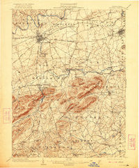Carlisle Pennsylvania Historical topographic map, 1:62500 scale, 15 X 15 Minute, Year 1904