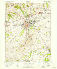 Carlisle Pennsylvania Historical topographic map, 1:24000 scale, 7.5 X 7.5 Minute, Year 1952