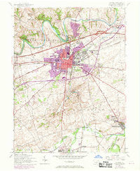 Carlisle Pennsylvania Historical topographic map, 1:24000 scale, 7.5 X 7.5 Minute, Year 1952