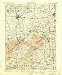 Carlisle Pennsylvania Historical topographic map, 1:62500 scale, 15 X 15 Minute, Year 1904