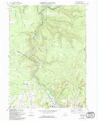Carman Pennsylvania Historical topographic map, 1:24000 scale, 7.5 X 7.5 Minute, Year 1970