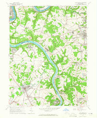 Carmichaels Pennsylvania Historical topographic map, 1:24000 scale, 7.5 X 7.5 Minute, Year 1964