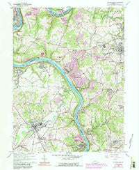 Carmichaels Pennsylvania Historical topographic map, 1:24000 scale, 7.5 X 7.5 Minute, Year 1964
