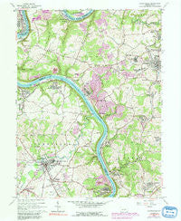 Carmichaels Pennsylvania Historical topographic map, 1:24000 scale, 7.5 X 7.5 Minute, Year 1964