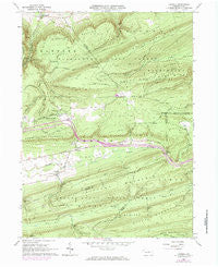 Carroll Pennsylvania Historical topographic map, 1:24000 scale, 7.5 X 7.5 Minute, Year 1965
