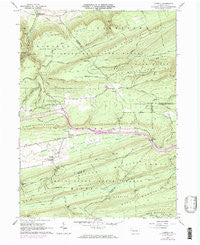 Carroll Pennsylvania Historical topographic map, 1:24000 scale, 7.5 X 7.5 Minute, Year 1965