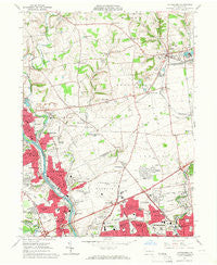 Catasauqua Pennsylvania Historical topographic map, 1:24000 scale, 7.5 X 7.5 Minute, Year 1964
