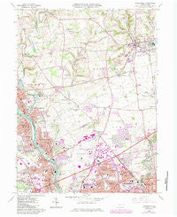 Catasauqua Pennsylvania Historical topographic map, 1:24000 scale, 7.5 X 7.5 Minute, Year 1964