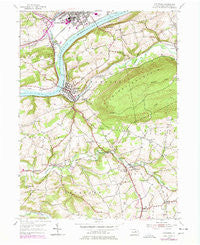 Catawissa Pennsylvania Historical topographic map, 1:24000 scale, 7.5 X 7.5 Minute, Year 1955