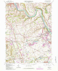 Cementon Pennsylvania Historical topographic map, 1:24000 scale, 7.5 X 7.5 Minute, Year 1964