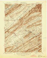 Centre Hall Pennsylvania Historical topographic map, 1:62500 scale, 15 X 15 Minute, Year 1929