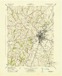 Chambersburg Pennsylvania Historical topographic map, 1:31680 scale, 7.5 X 7.5 Minute, Year 1944