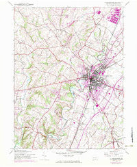 Chambersburg Pennsylvania Historical topographic map, 1:24000 scale, 7.5 X 7.5 Minute, Year 1944