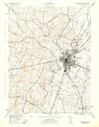 Chambersburg Pennsylvania Historical topographic map, 1:31680 scale, 7.5 X 7.5 Minute, Year 1944