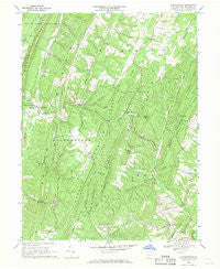 Chaneysville Pennsylvania Historical topographic map, 1:24000 scale, 7.5 X 7.5 Minute, Year 1968