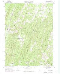 Chaneysville Pennsylvania Historical topographic map, 1:24000 scale, 7.5 X 7.5 Minute, Year 1968