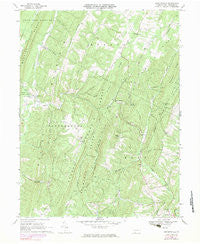 Chaneysville Pennsylvania Historical topographic map, 1:24000 scale, 7.5 X 7.5 Minute, Year 1968