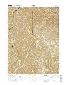 Chicora Pennsylvania Current topographic map, 1:24000 scale, 7.5 X 7.5 Minute, Year 2016