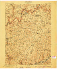 Clarion Pennsylvania Historical topographic map, 1:62500 scale, 15 X 15 Minute, Year 1907