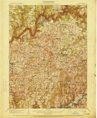 Clarion Pennsylvania Historical topographic map, 1:62500 scale, 15 X 15 Minute, Year 1907