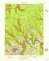 Clearfield Pennsylvania Historical topographic map, 1:62500 scale, 15 X 15 Minute, Year 1929