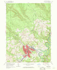 Clearfield Pennsylvania Historical topographic map, 1:24000 scale, 7.5 X 7.5 Minute, Year 1959