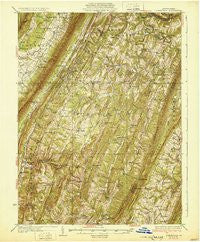 Clearville Pennsylvania Historical topographic map, 1:62500 scale, 15 X 15 Minute, Year 1931