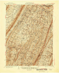 Clearville Pennsylvania Historical topographic map, 1:62500 scale, 15 X 15 Minute, Year 1931