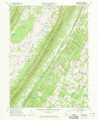Clearville Pennsylvania Historical topographic map, 1:24000 scale, 7.5 X 7.5 Minute, Year 1967