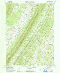 Clearville Pennsylvania Historical topographic map, 1:24000 scale, 7.5 X 7.5 Minute, Year 1967