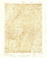 Clearville Pennsylvania Historical topographic map, 1:48000 scale, 15 X 15 Minute, Year 1927
