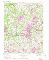 Clinton Pennsylvania Historical topographic map, 1:24000 scale, 7.5 X 7.5 Minute, Year 1954