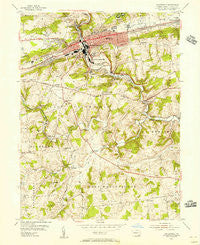 Coatesville Pennsylvania Historical topographic map, 1:24000 scale, 7.5 X 7.5 Minute, Year 1953