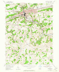Coatesville Pennsylvania Historical topographic map, 1:24000 scale, 7.5 X 7.5 Minute, Year 1953