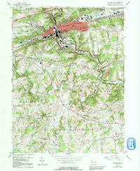 Coatesville Pennsylvania Historical topographic map, 1:24000 scale, 7.5 X 7.5 Minute, Year 1953