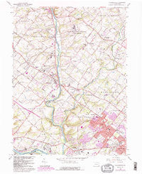 Collegeville Pennsylvania Historical topographic map, 1:24000 scale, 7.5 X 7.5 Minute, Year 1966