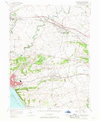 Columbia East Pennsylvania Historical topographic map, 1:24000 scale, 7.5 X 7.5 Minute, Year 1956