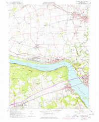 Columbia West Pennsylvania Historical topographic map, 1:24000 scale, 7.5 X 7.5 Minute, Year 1964