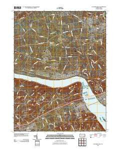 Columbia West Pennsylvania Historical topographic map, 1:24000 scale, 7.5 X 7.5 Minute, Year 2010