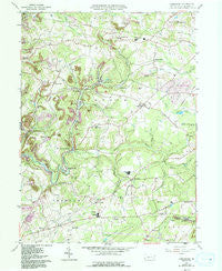 Commodore Pennsylvania Historical topographic map, 1:24000 scale, 7.5 X 7.5 Minute, Year 1961